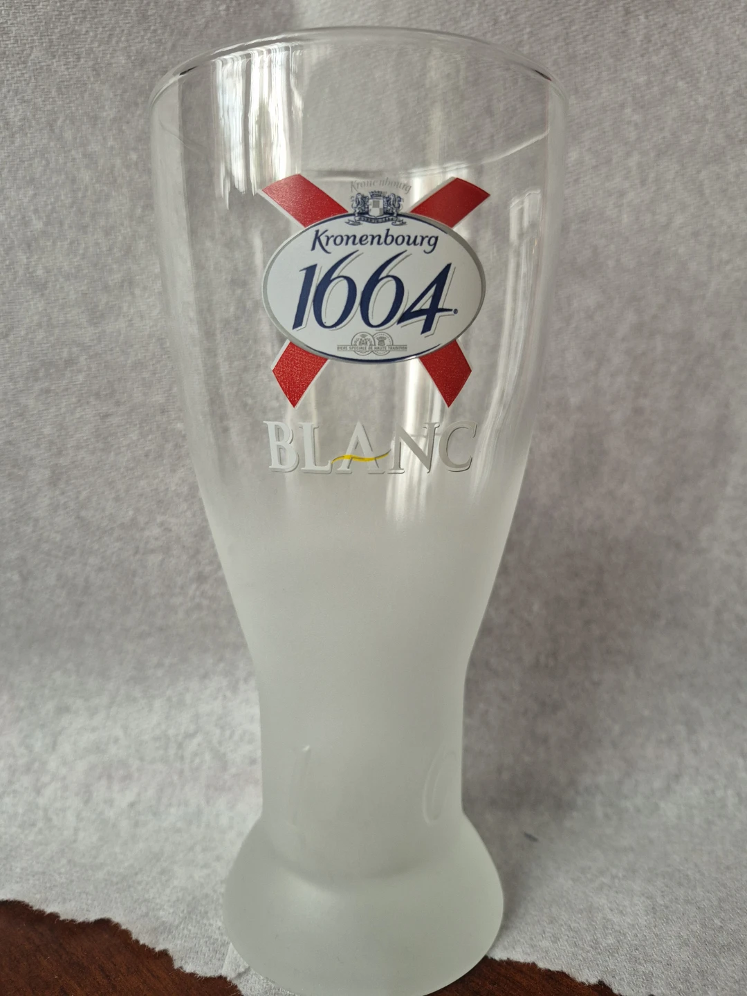 1 Kronenbourg Blanc Beer Glass