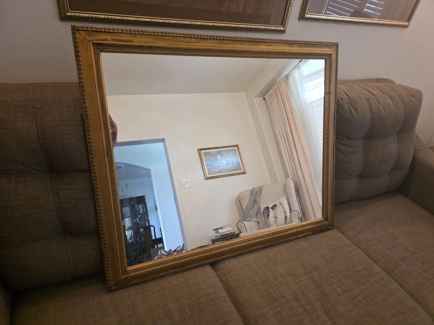 Decorative Gold Framed Wall Mirror - photo 2