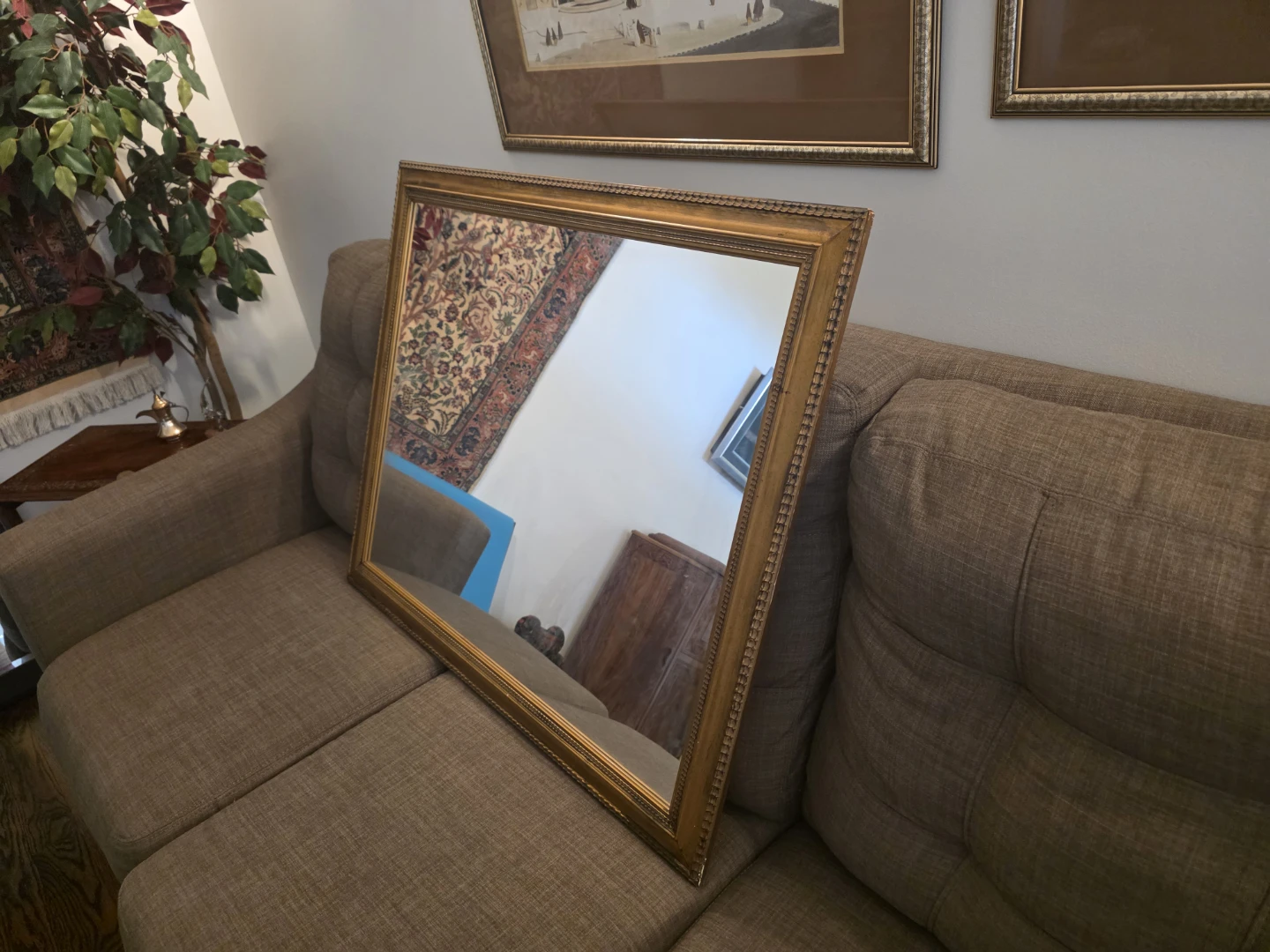Decorative Gold Framed Wall Mirror - photo 3