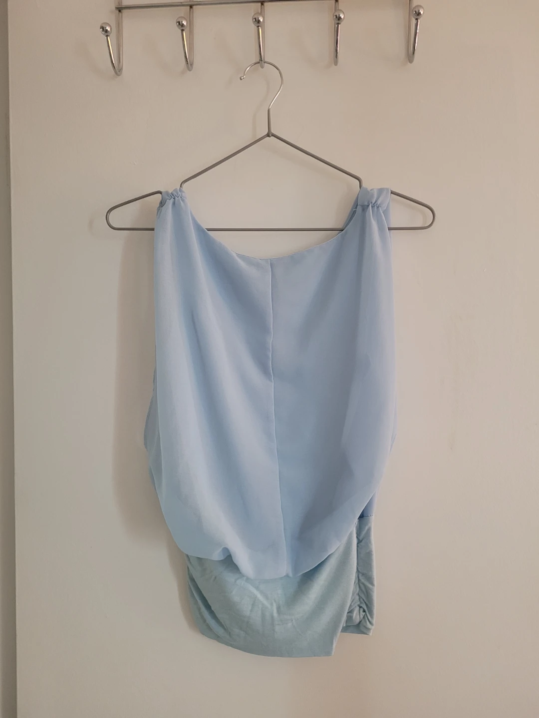 Light Blue Draped Top - photo 2