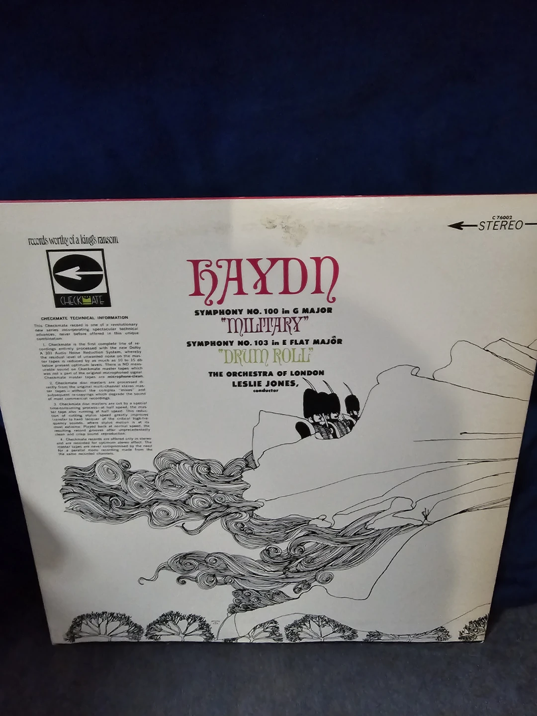 Haydn Symphony No. 100 & 103 "Military" "Drum Roll" Vinyl Record - photo 2
