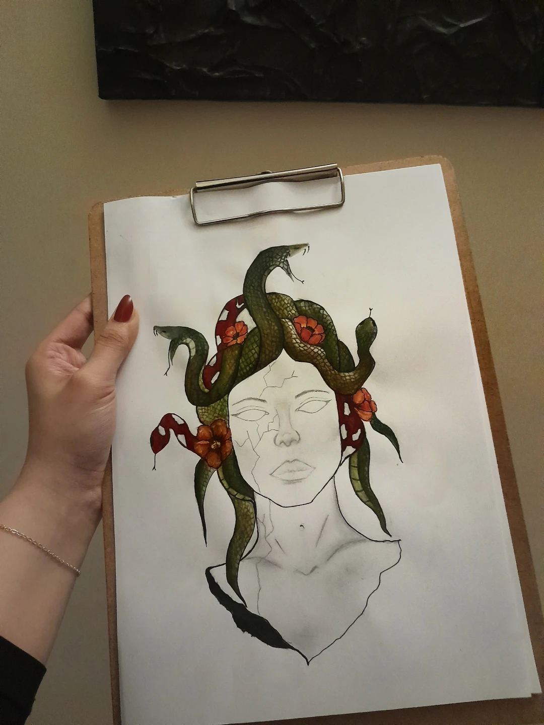 Medusa-inspired Art Print