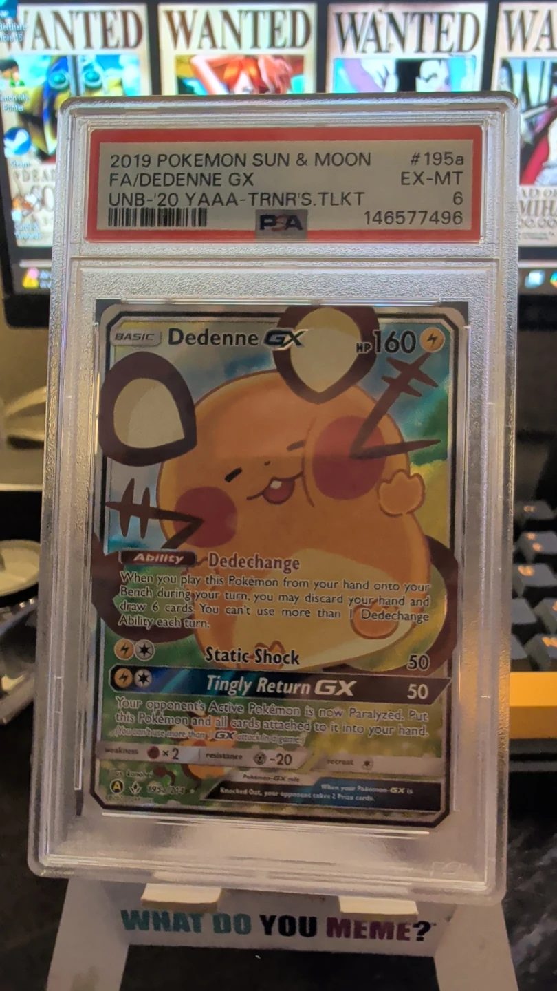 2019 Pokemon Sun & Moon FA Dedenne GX Trading Card