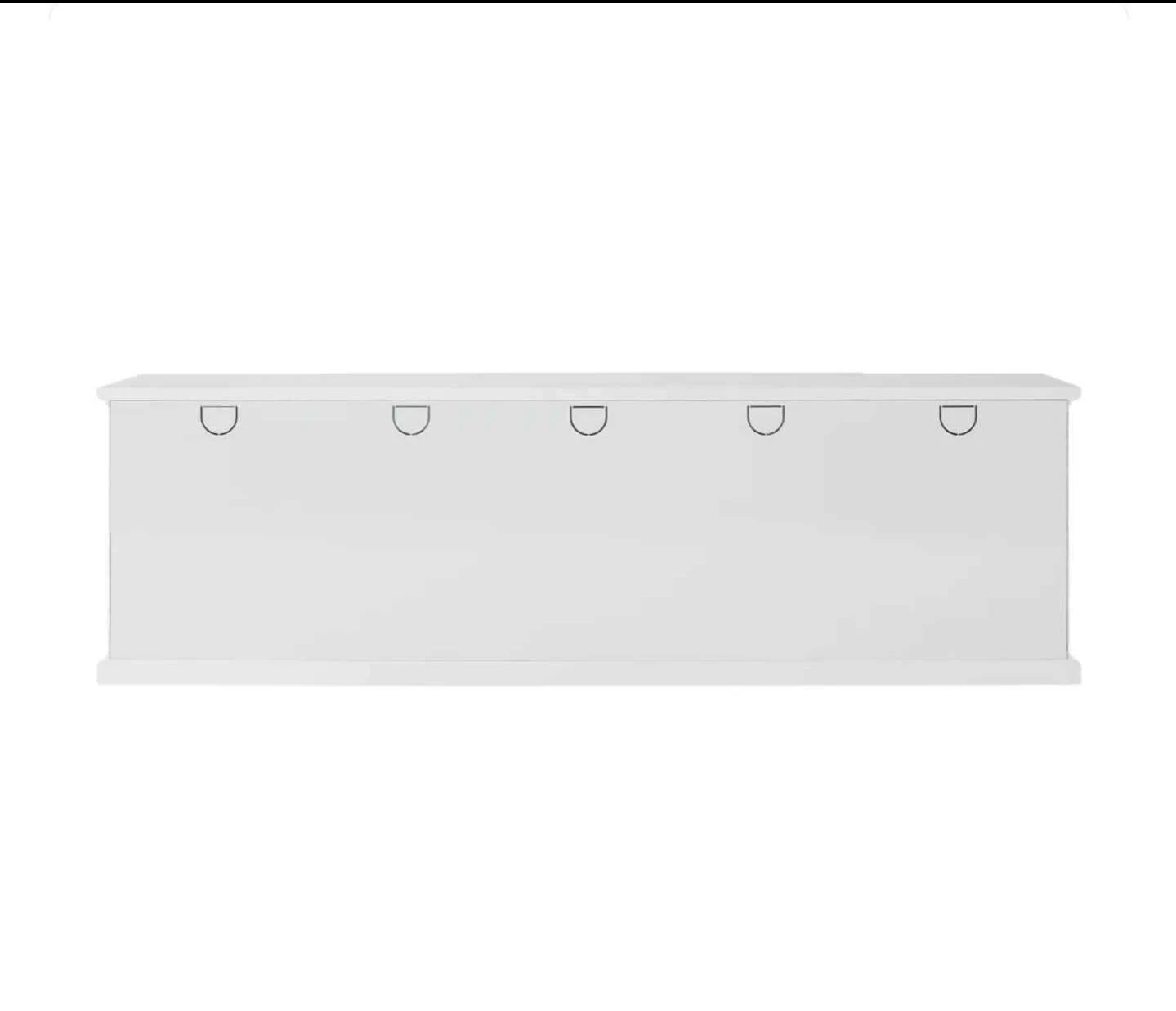 White Media Console TV Stand - photo 2
