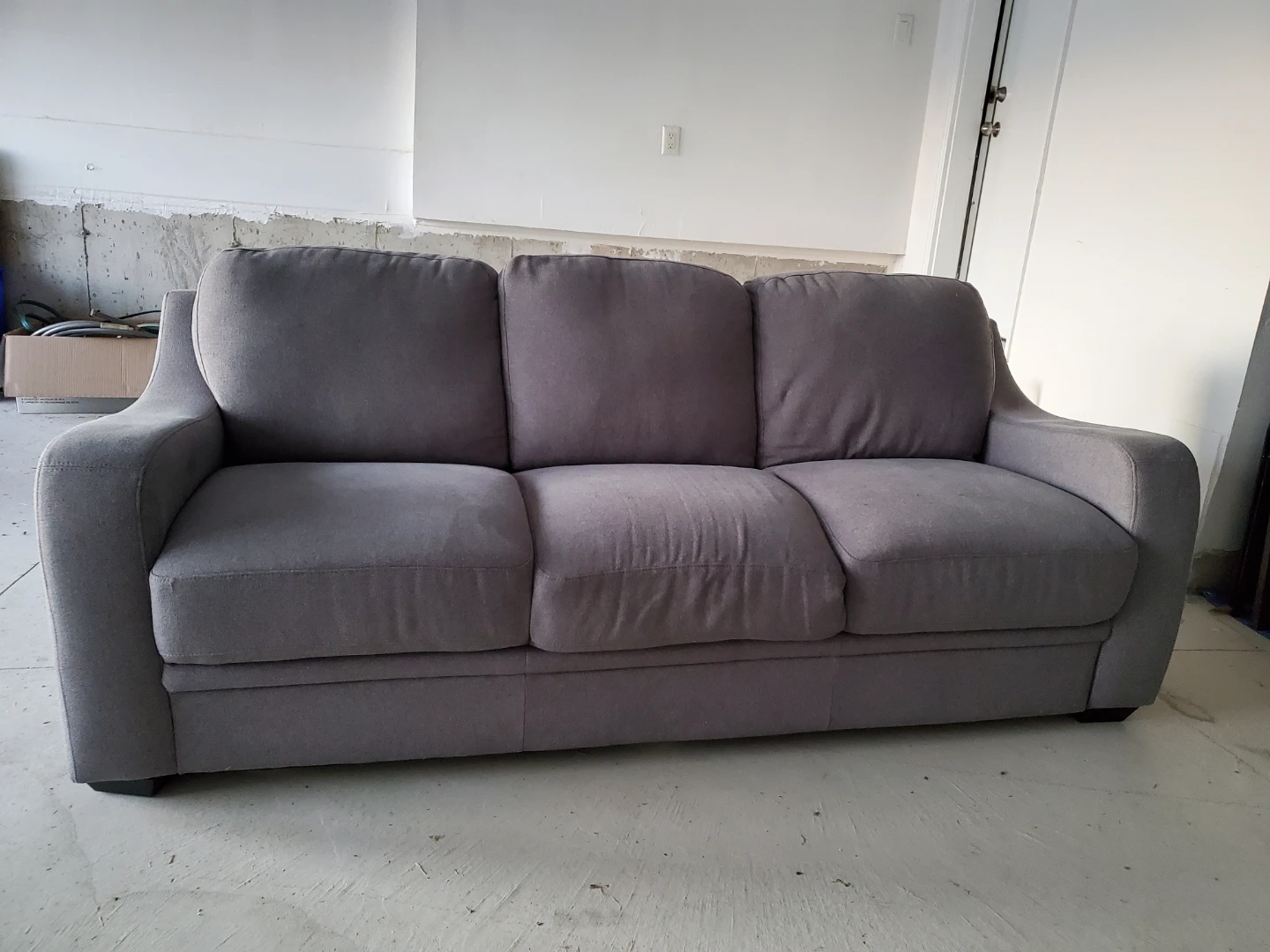 Grey Three-Seater Sofa