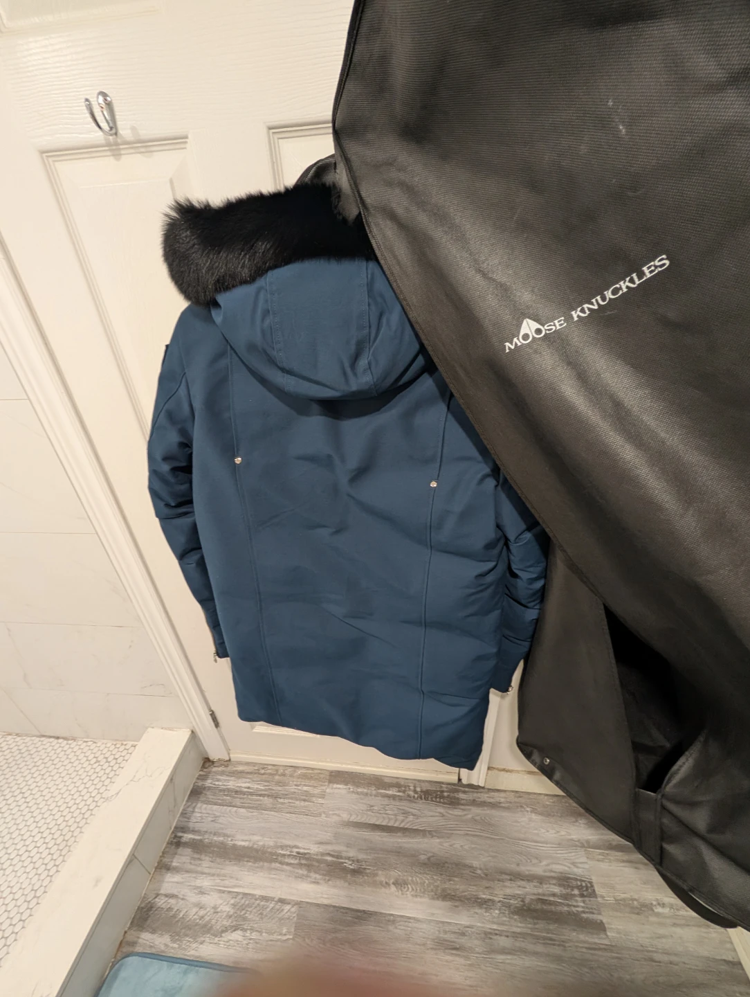 Moose Knuckles Navy Blue Parka - photo 4