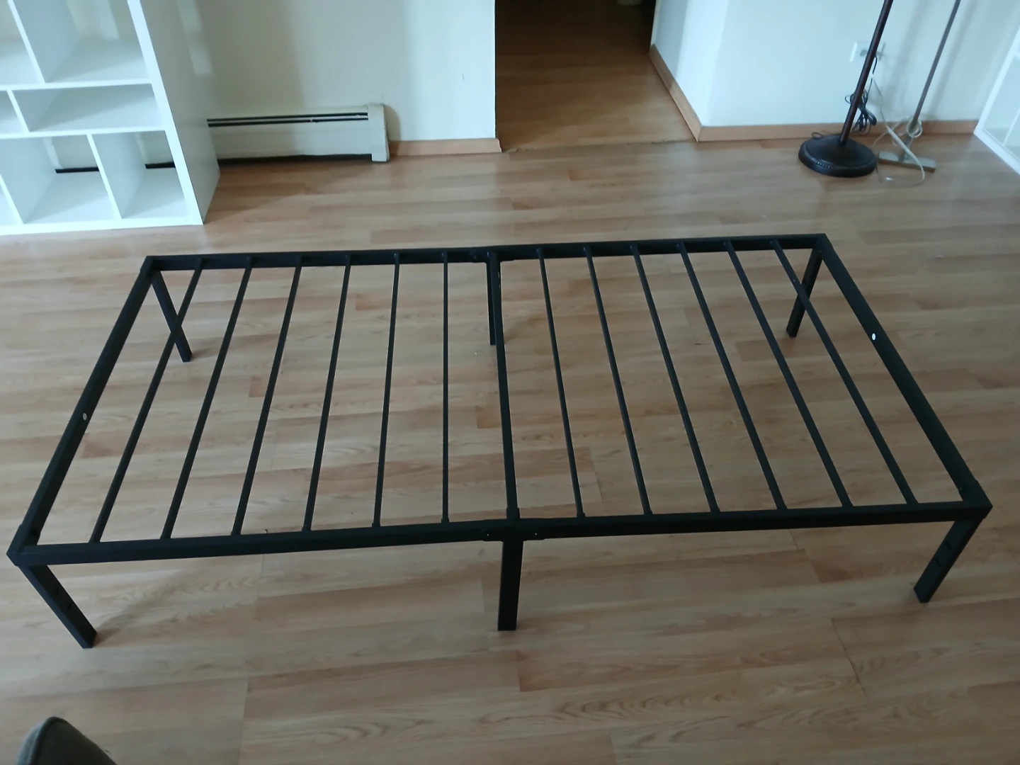 Black Metal platform Bed Frame twin size 15" high - photo 3