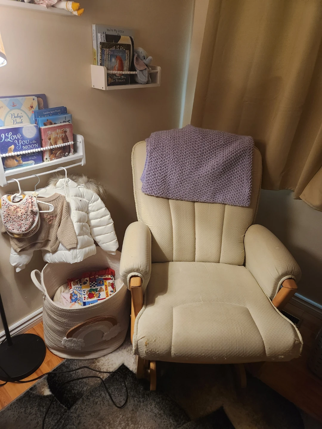Cream Glider Chair
