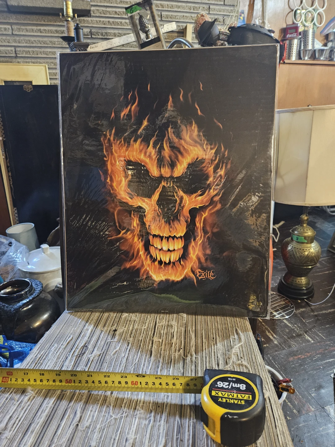 Exile Flames Skull Artwork - photo 2