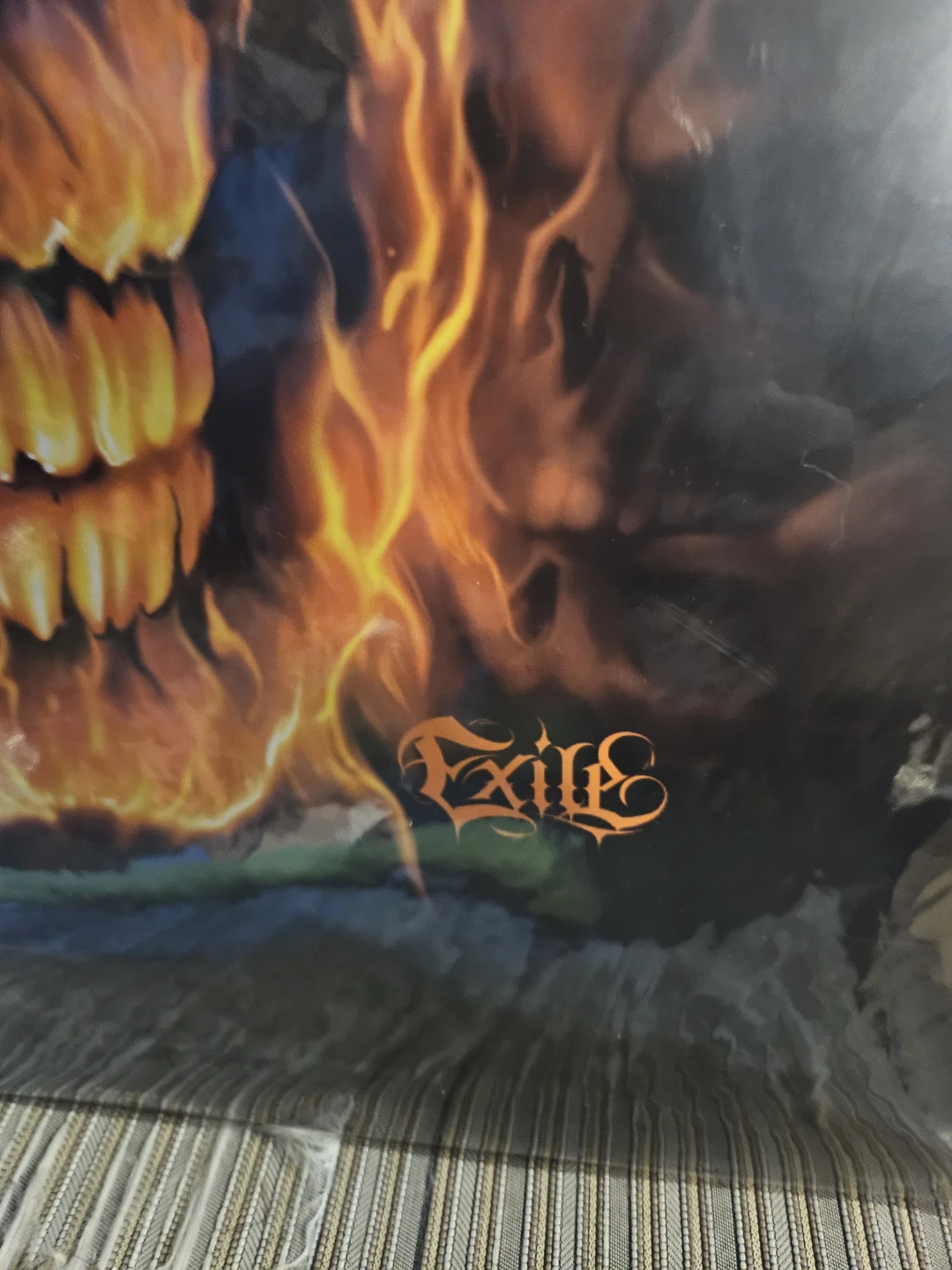 Exile Flames Skull Artwork - photo 3