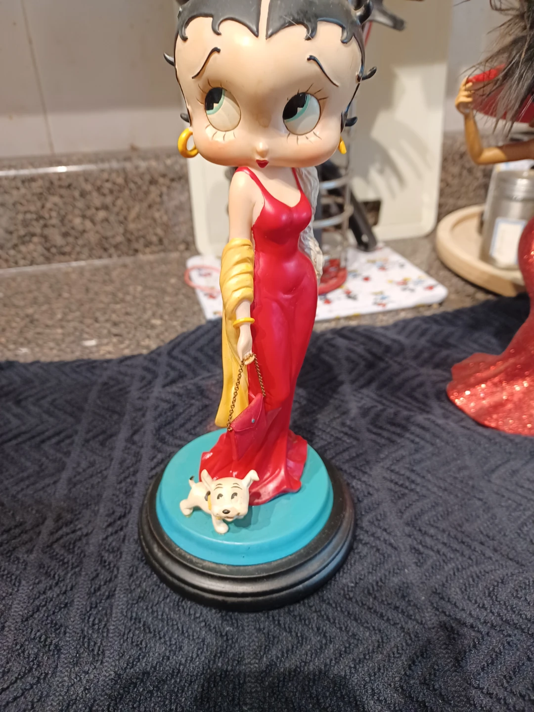 Betty Boop Figurine with Dog