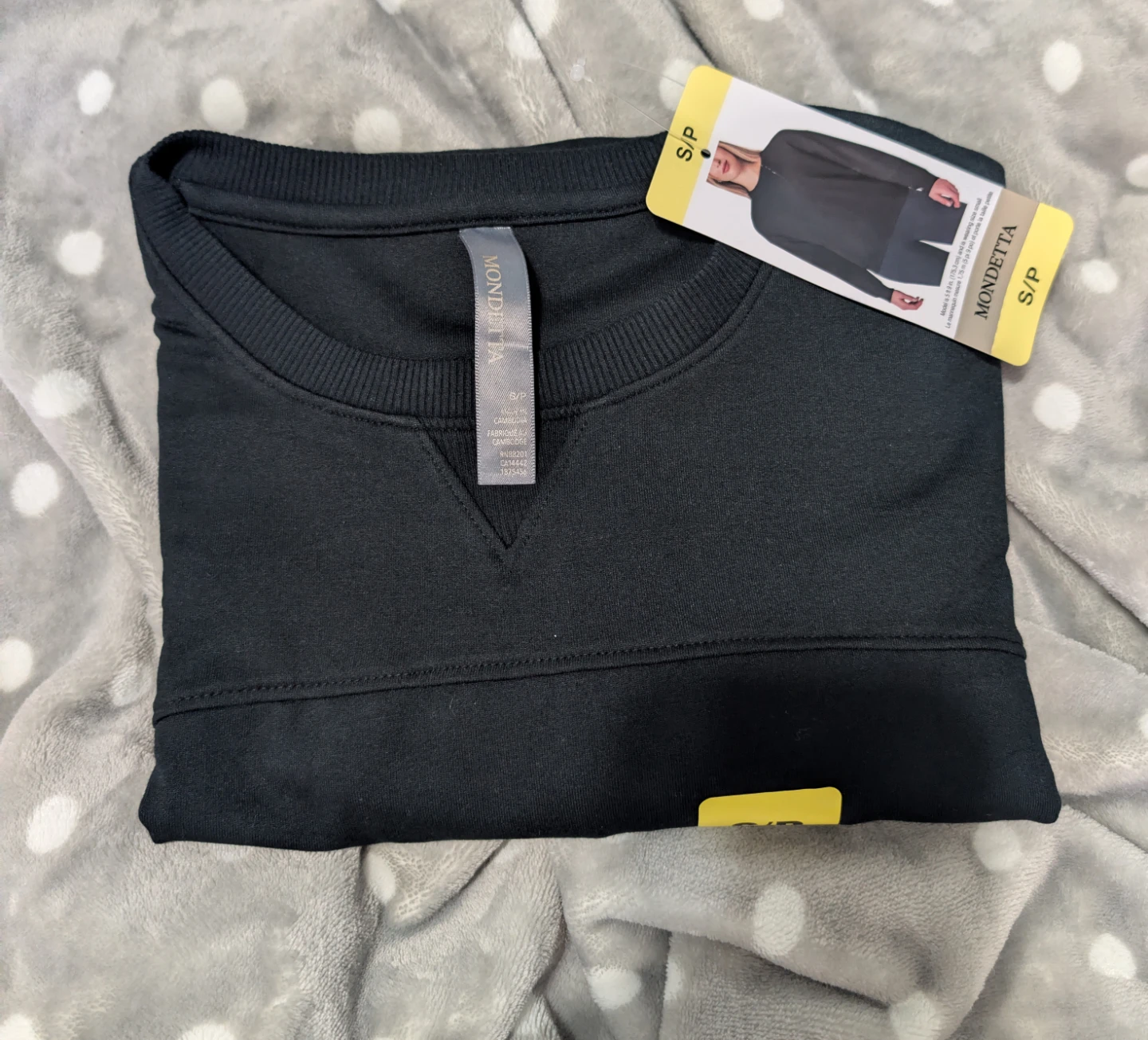 Mondetta Black Crewneck Sweatshirt