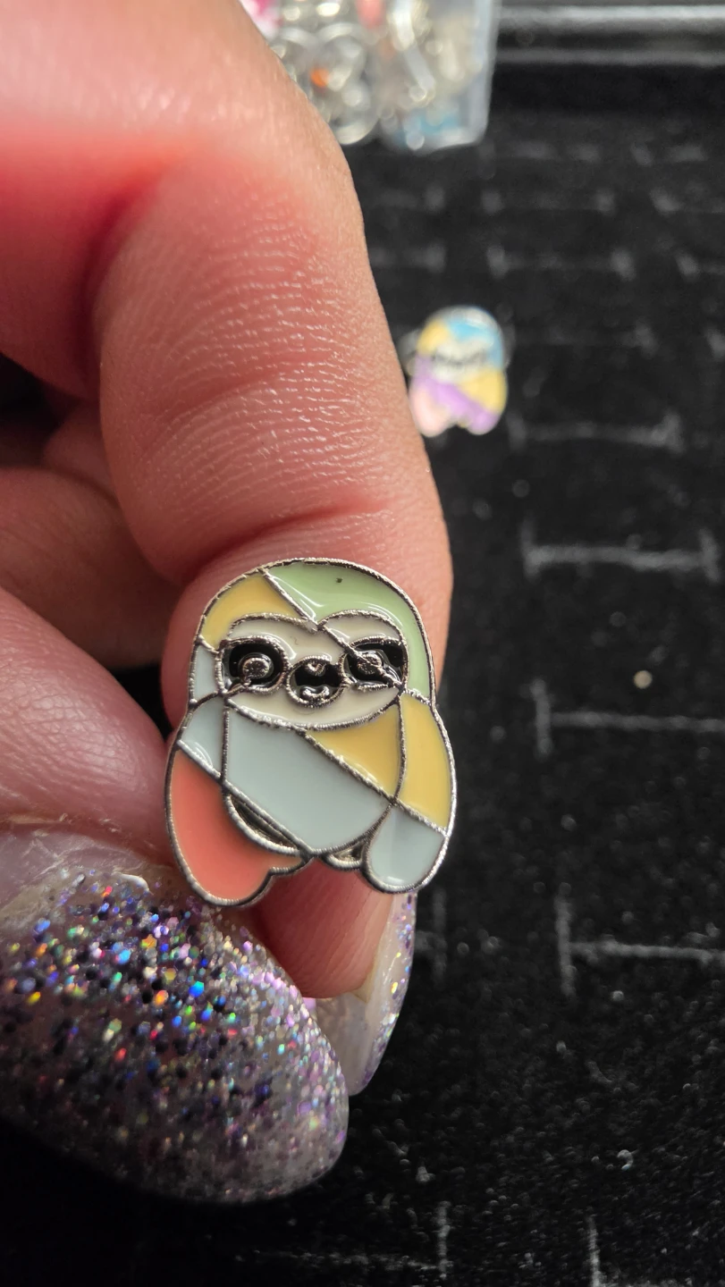 Enamel Sloth Charms rings for kids (437) - photo 5