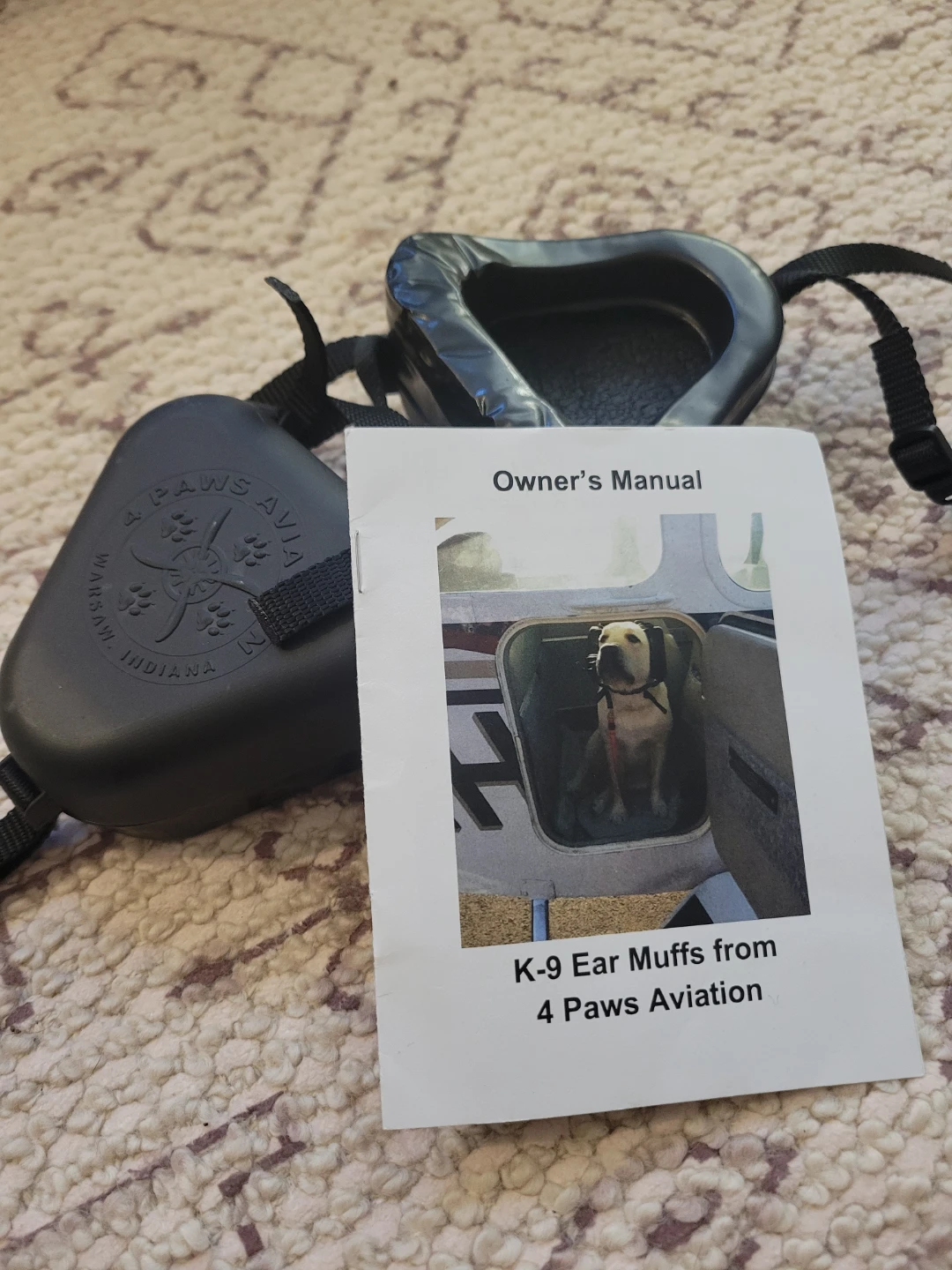 4 Paws Aviation K-9 Ear Muffs - Black