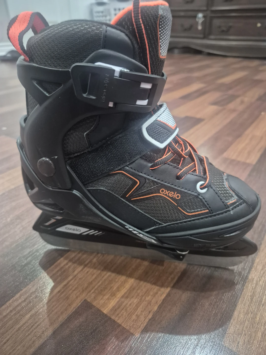 Oxelo Ice Skates - Black/Orange - photo 2
