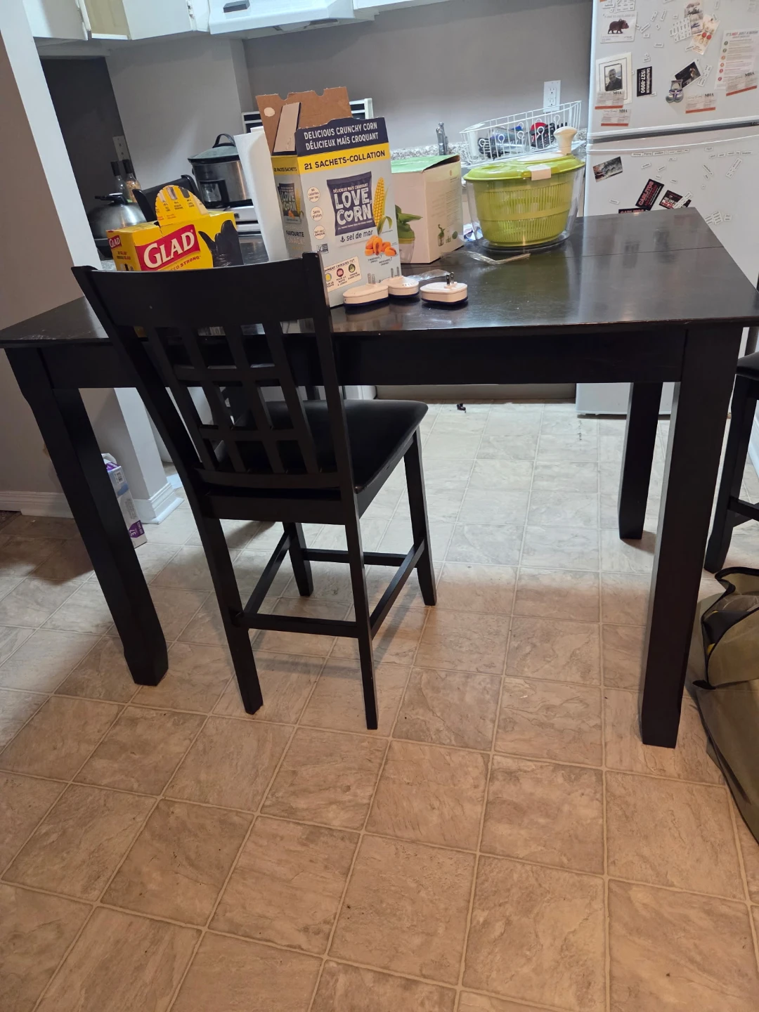 Black Dining Table and Chairs Set
