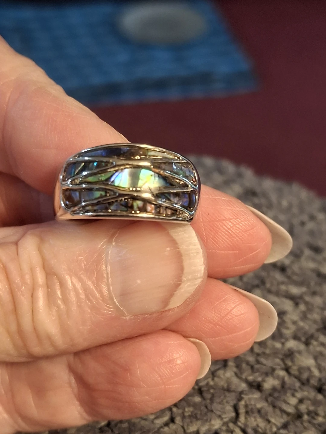 Abalone Shell Ring