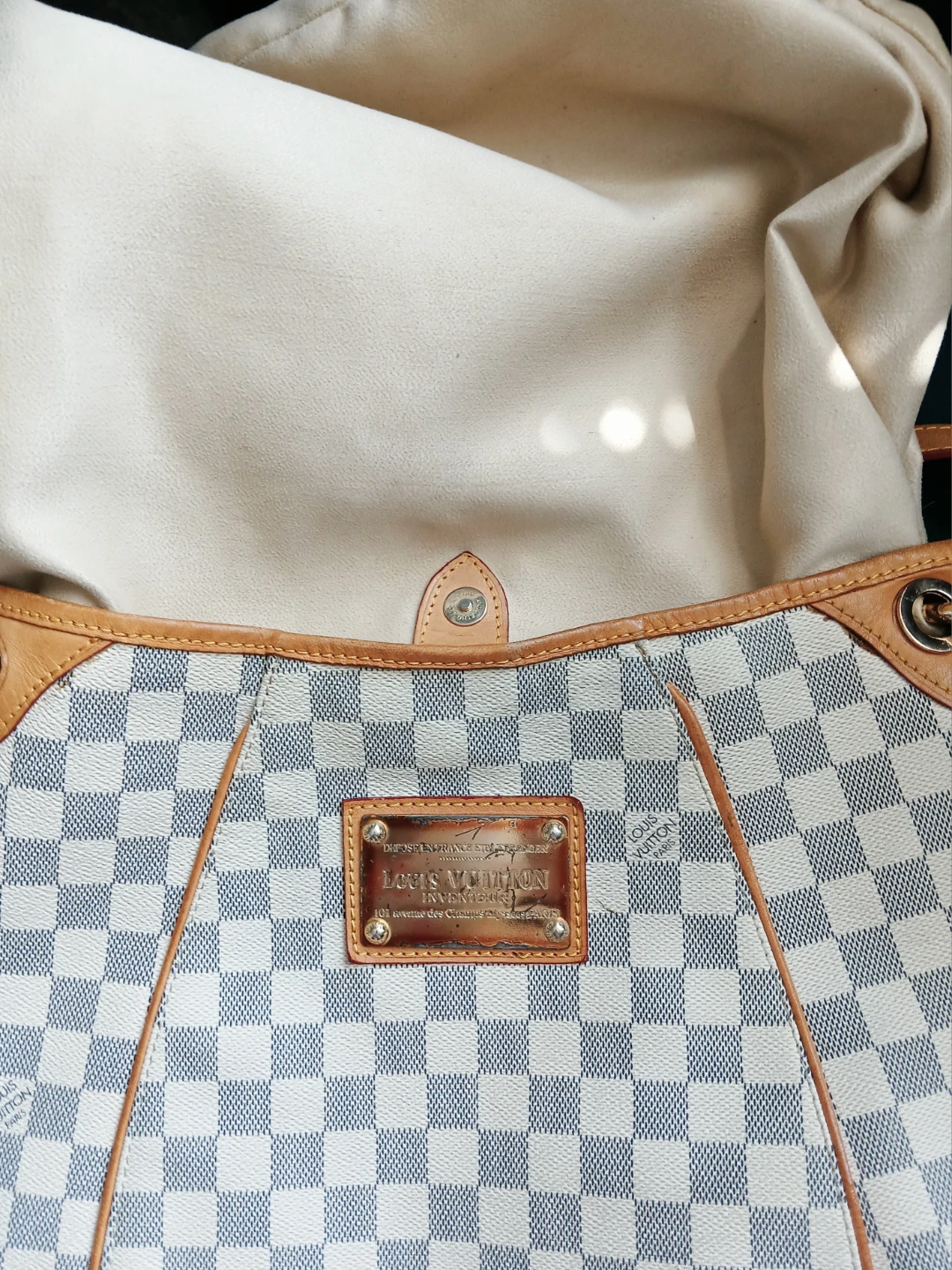 Azur Canvas Hobo Bag. Used. In good condition - photo 2
