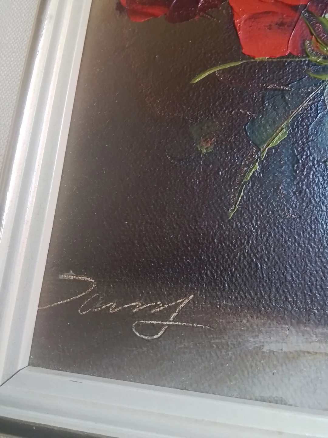 Original Oil Painting Red Roses by Darcy - photo 4
