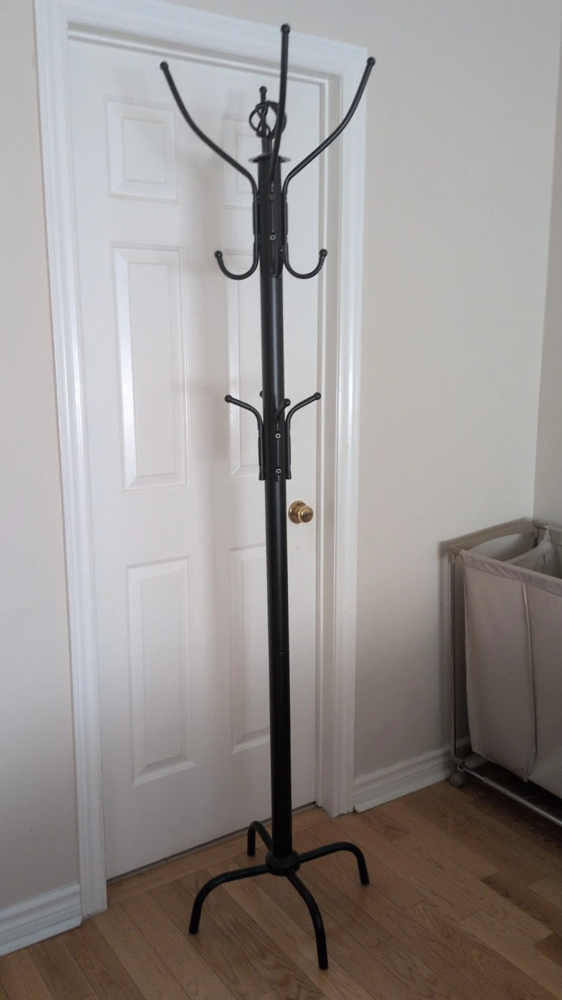 Black Metal Coat Rack