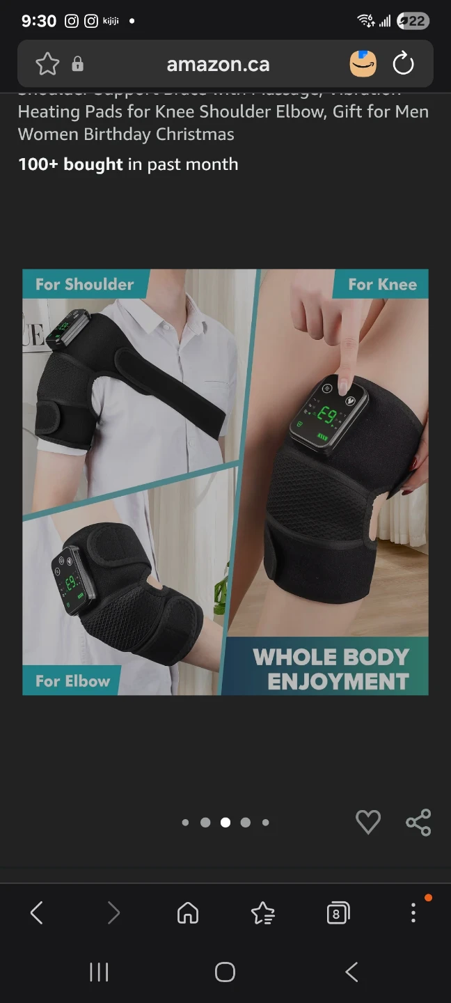 Cordless Knee /Shoulder Massage and Vibration Heat brand new - photo 4
