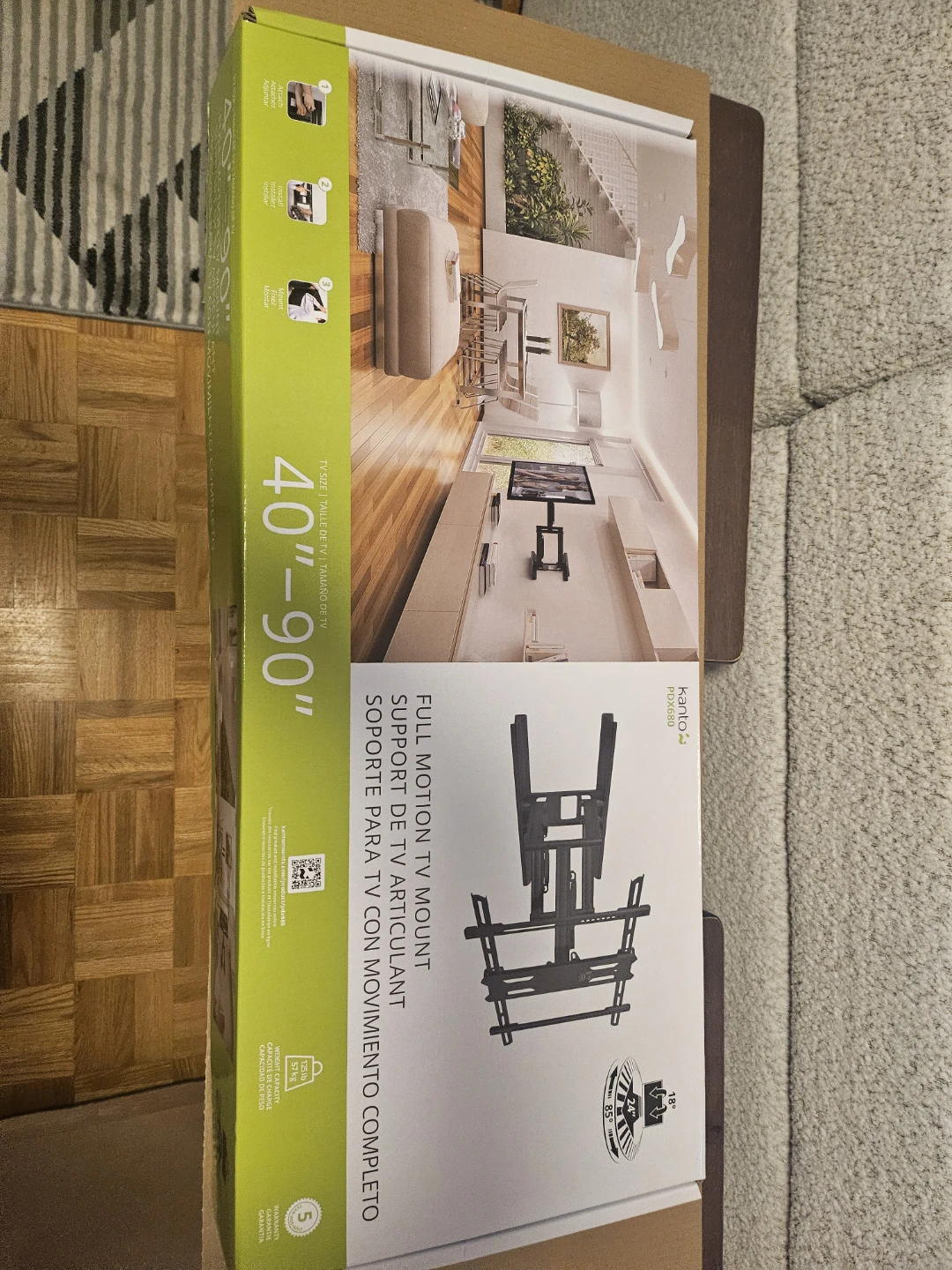 Kanto Full Motion TV Mount 40"-90"