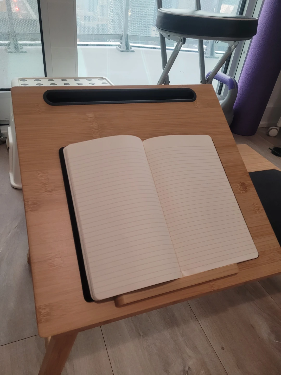 Bamboo Lap Desk with Adjustable Angle - photo 2