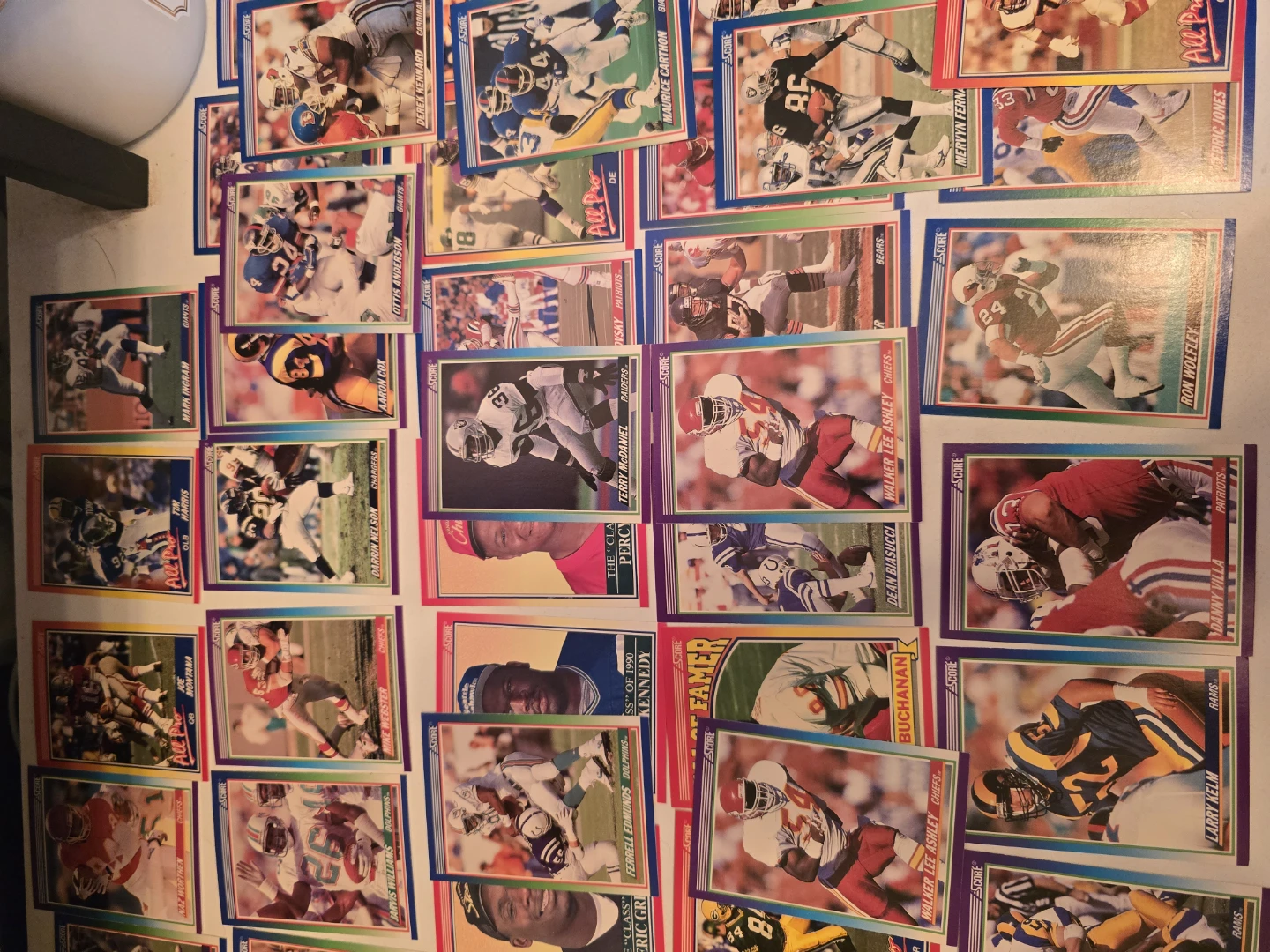Collection of score  Football Trading Cards - photo 4