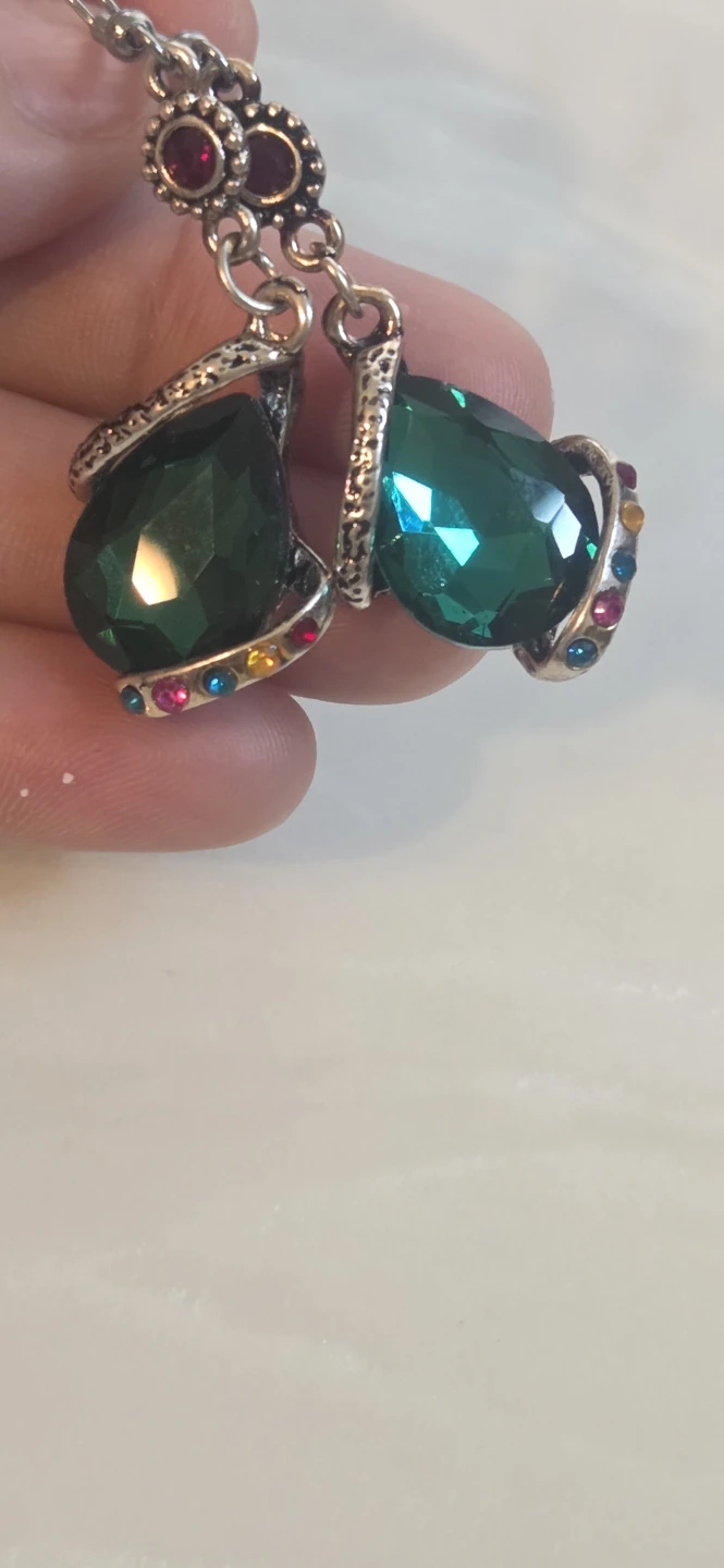Teardrop Crystal Dangle Earrings - photo 3