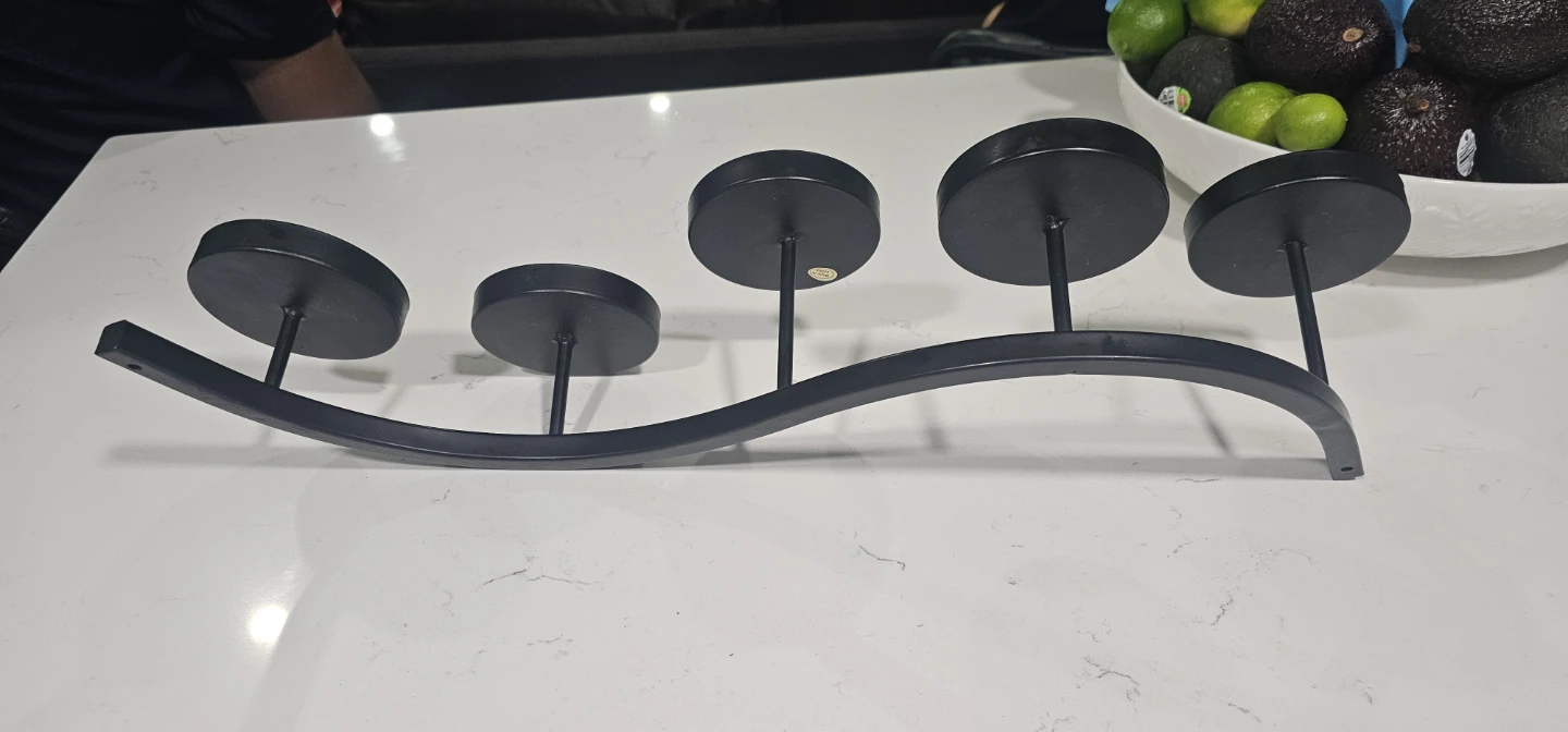 Black Metal 5-Candle Holder - photo 3