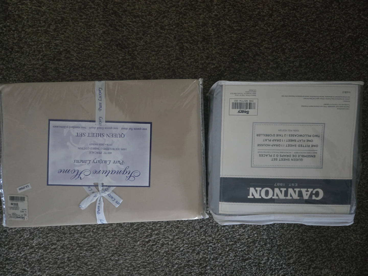 Queen bed sheet set