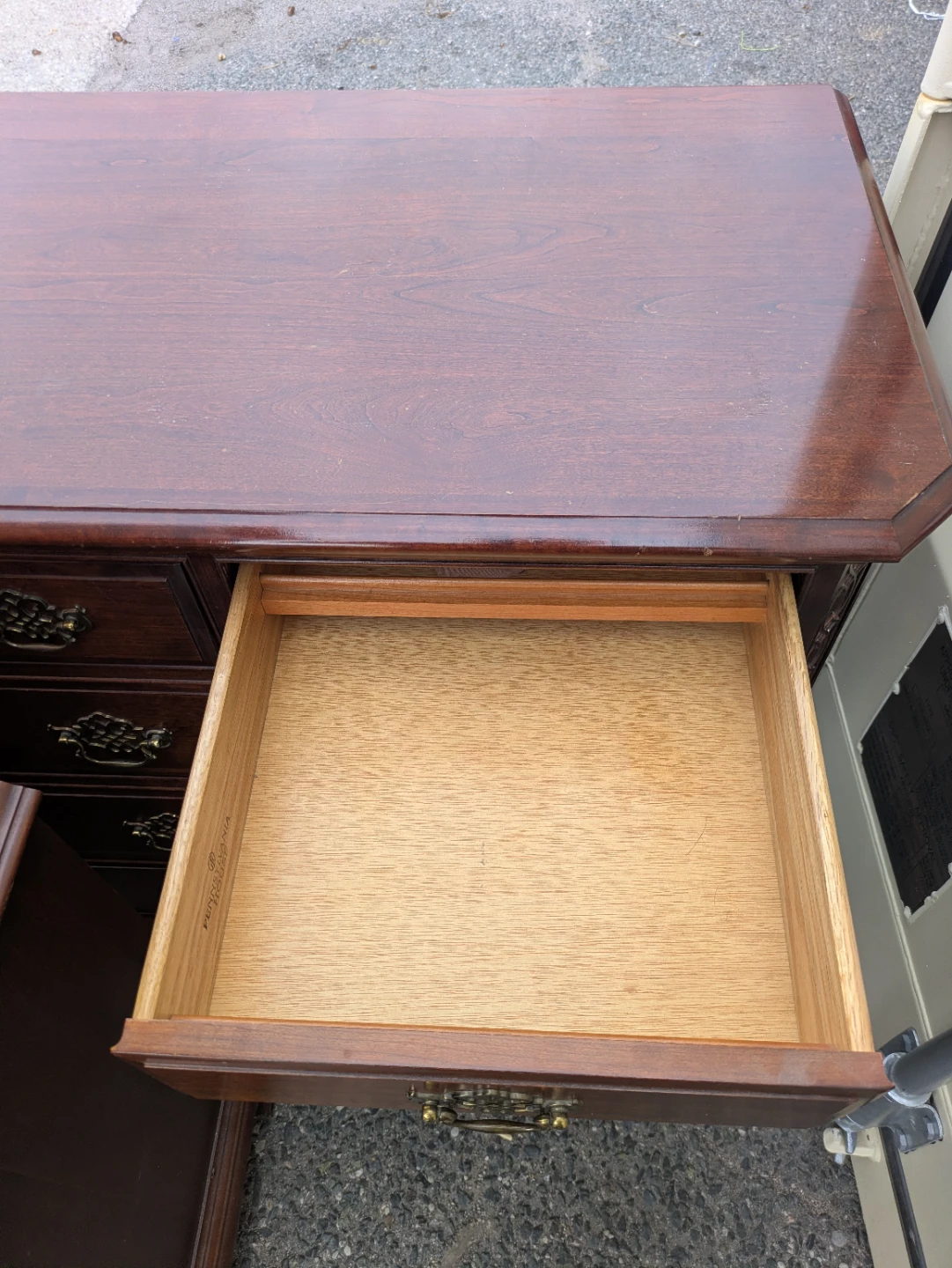 Wooden Dresser with Brass Handles - photo 2