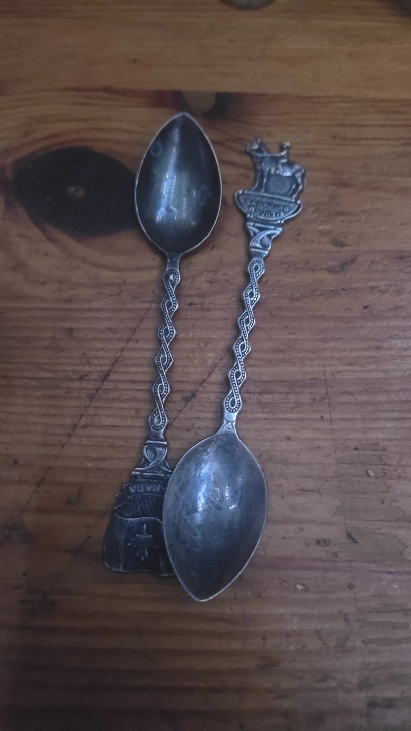 Set of 2 Canada Souvenir Spoons