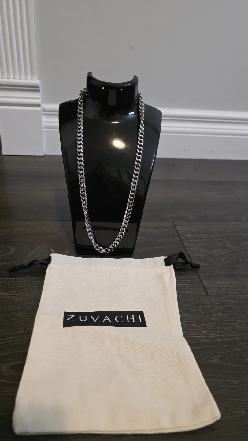 45 CM ZUVACHI Cuban Chain Necklace & Pouch