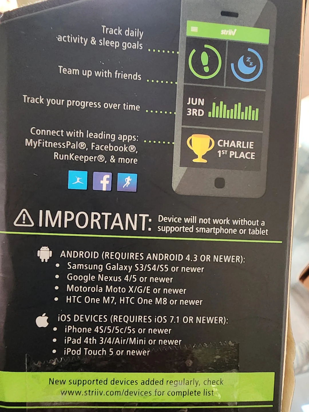Striiv Fusion Activity & Sleep Smartwatch - photo 2