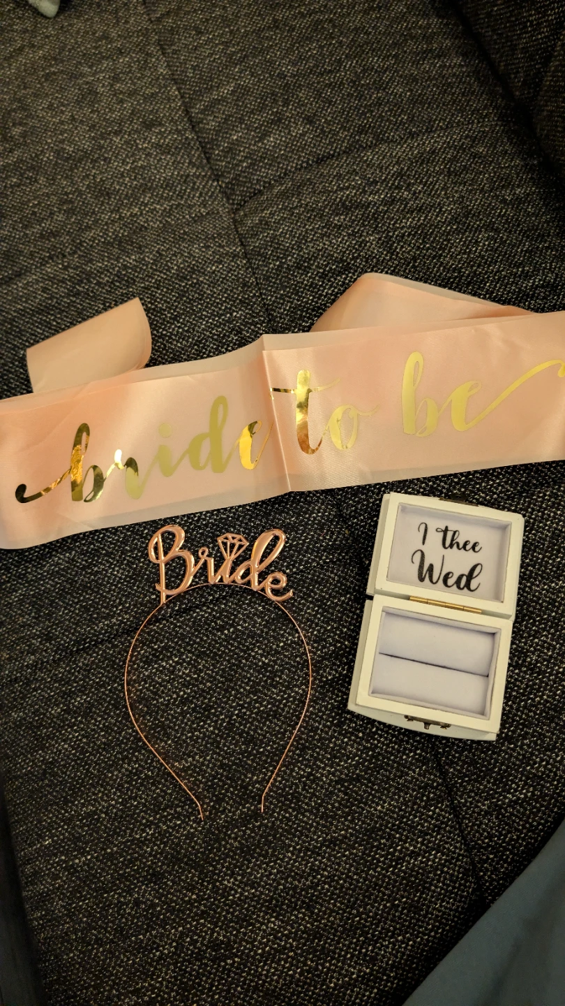 Bride to Be Sash and Headband Set