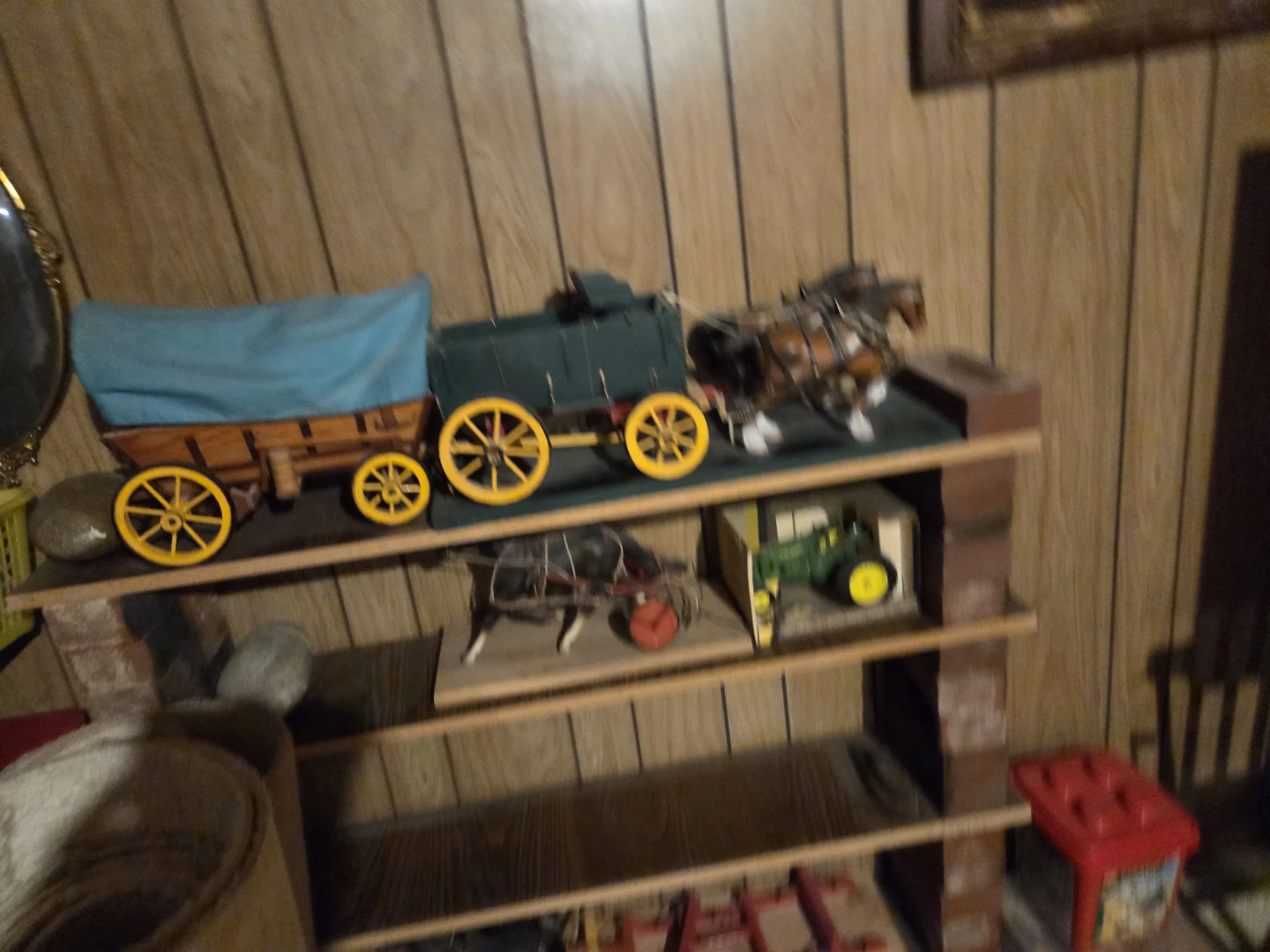 Vintage Horse Drawn Wagon and Tractor Toys - photo 4