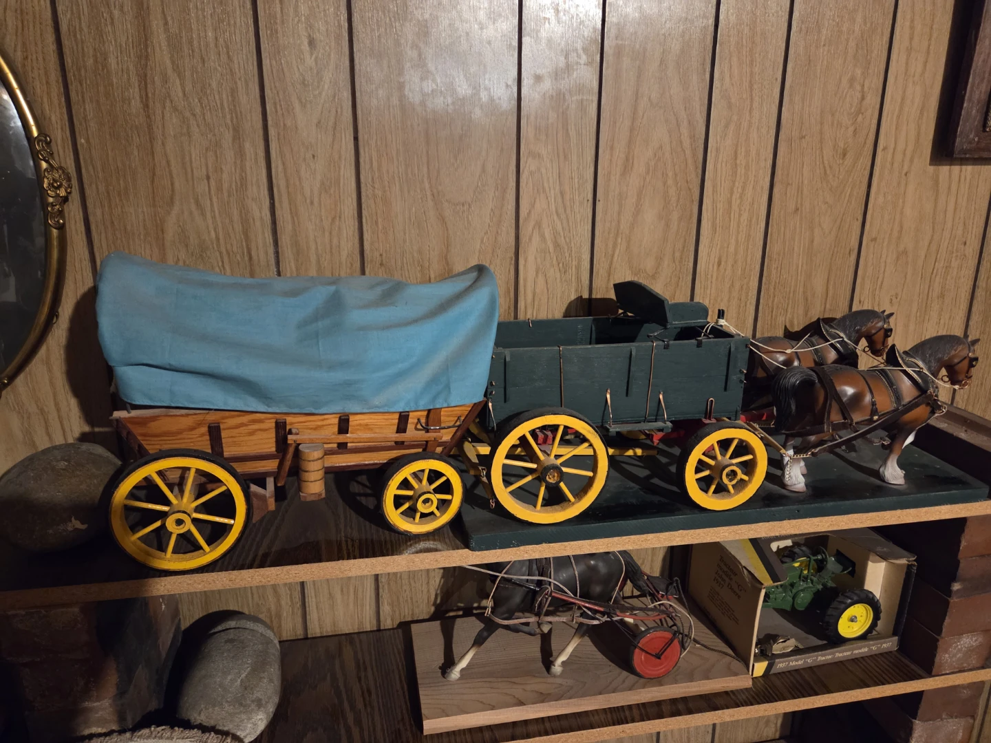 Vintage Horse Drawn Wagon and Tractor Toys - photo 5