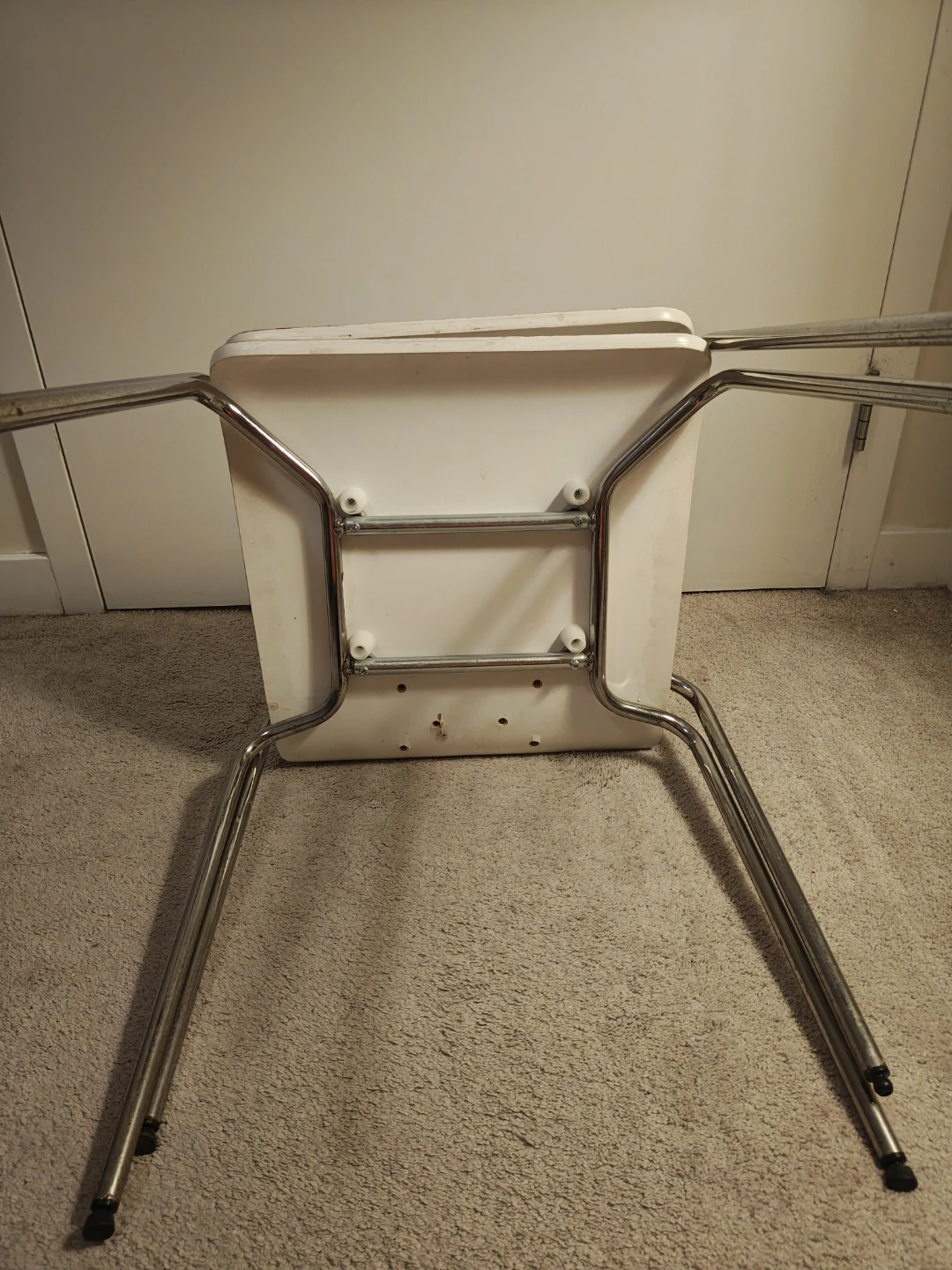 Set of 2 White Stacking Stools - photo 4