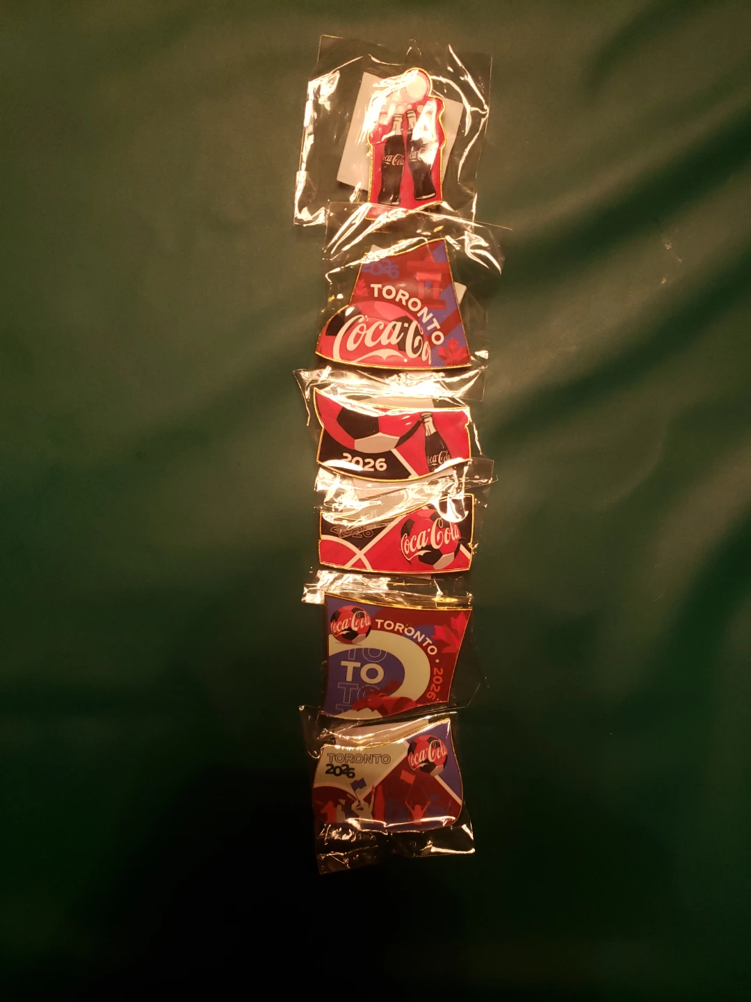 WORLD CUP 2026 TORONTO HOST CITY COCA-COLA BOTTLE 6-PIN SET