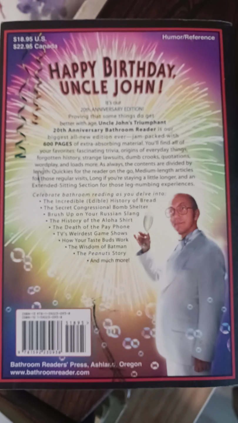 Uncle John's Triumphant 20th Anniversary Bathroom Reader - photo 5
