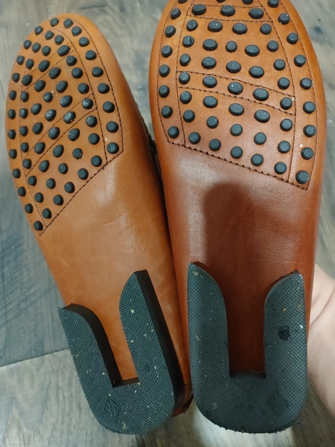 WOMANS SIZE 8.5 EDDIE BAUER BROWN LEATHER LOAFERS VERY GOOD - photo 3