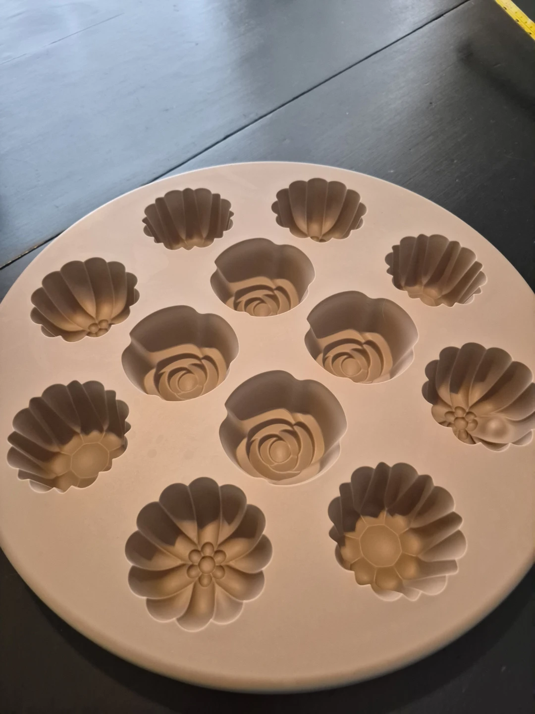 Pampered Chef Silicone Molds - Flower and Rose Shapes