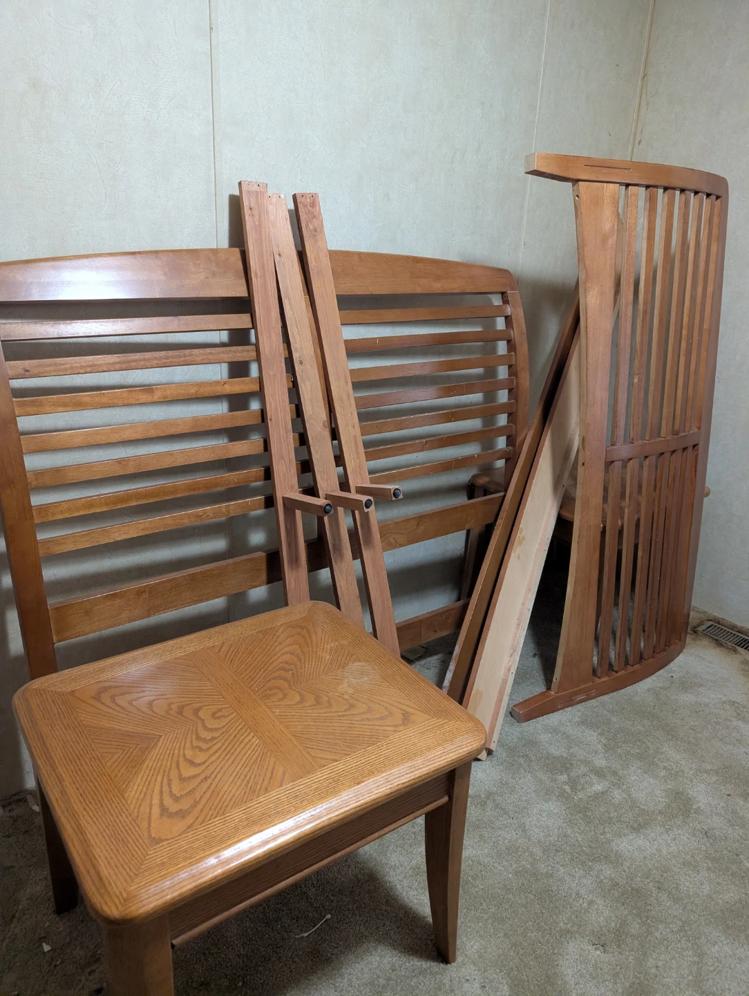 Queen Size Bed Frame, 2 Side Tables, and Dresser