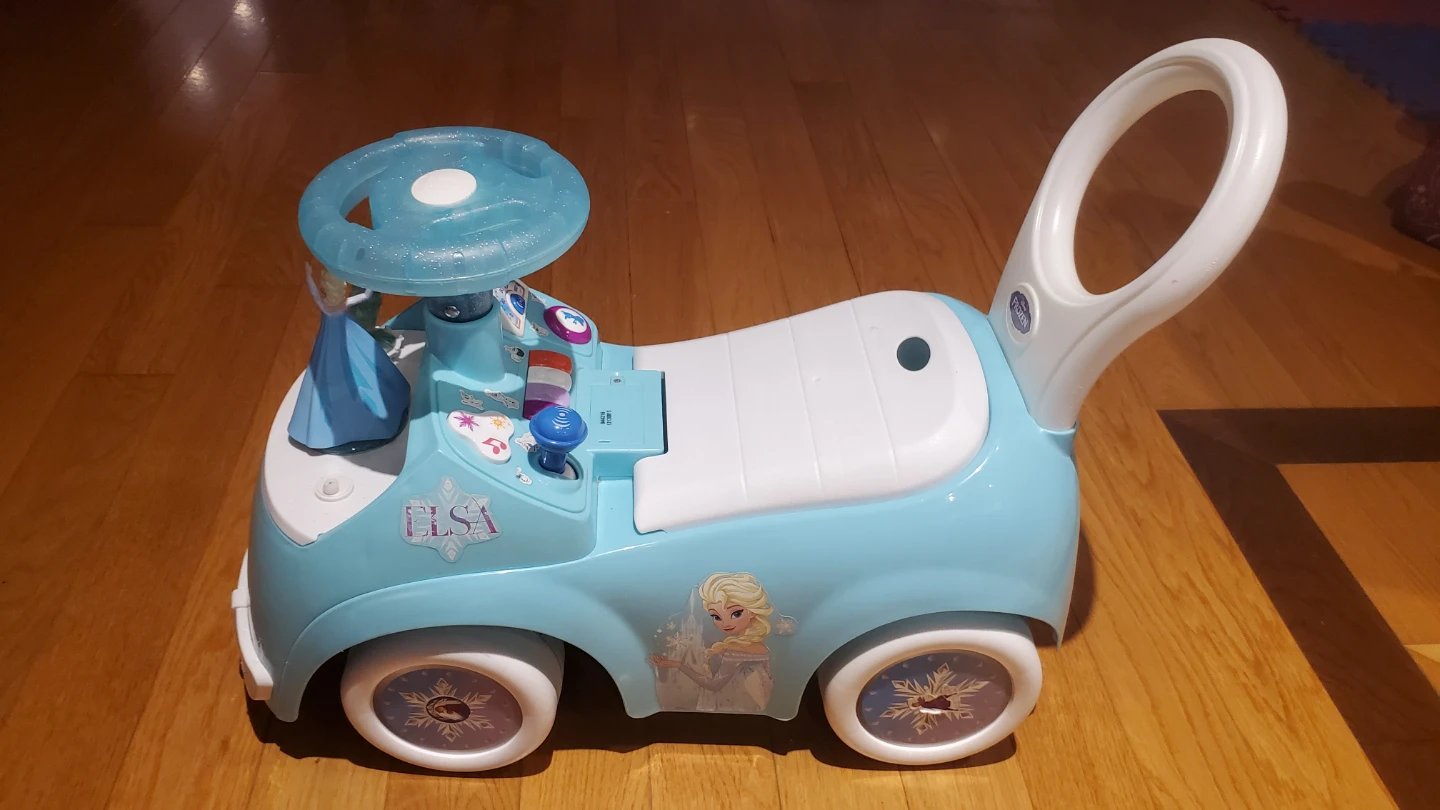Elsa Toddler Ride-On Toy Car with Handle