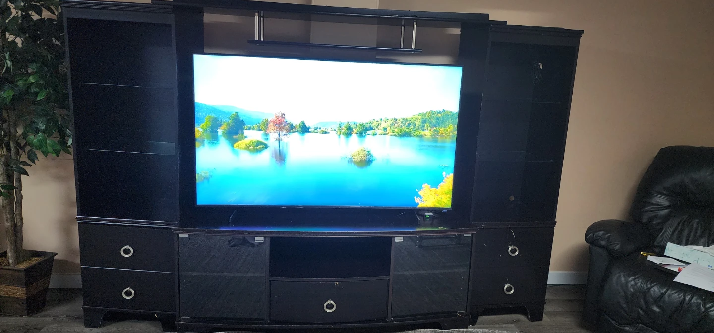 Large Entertainment Center / TV Wall Unit - Good Condition