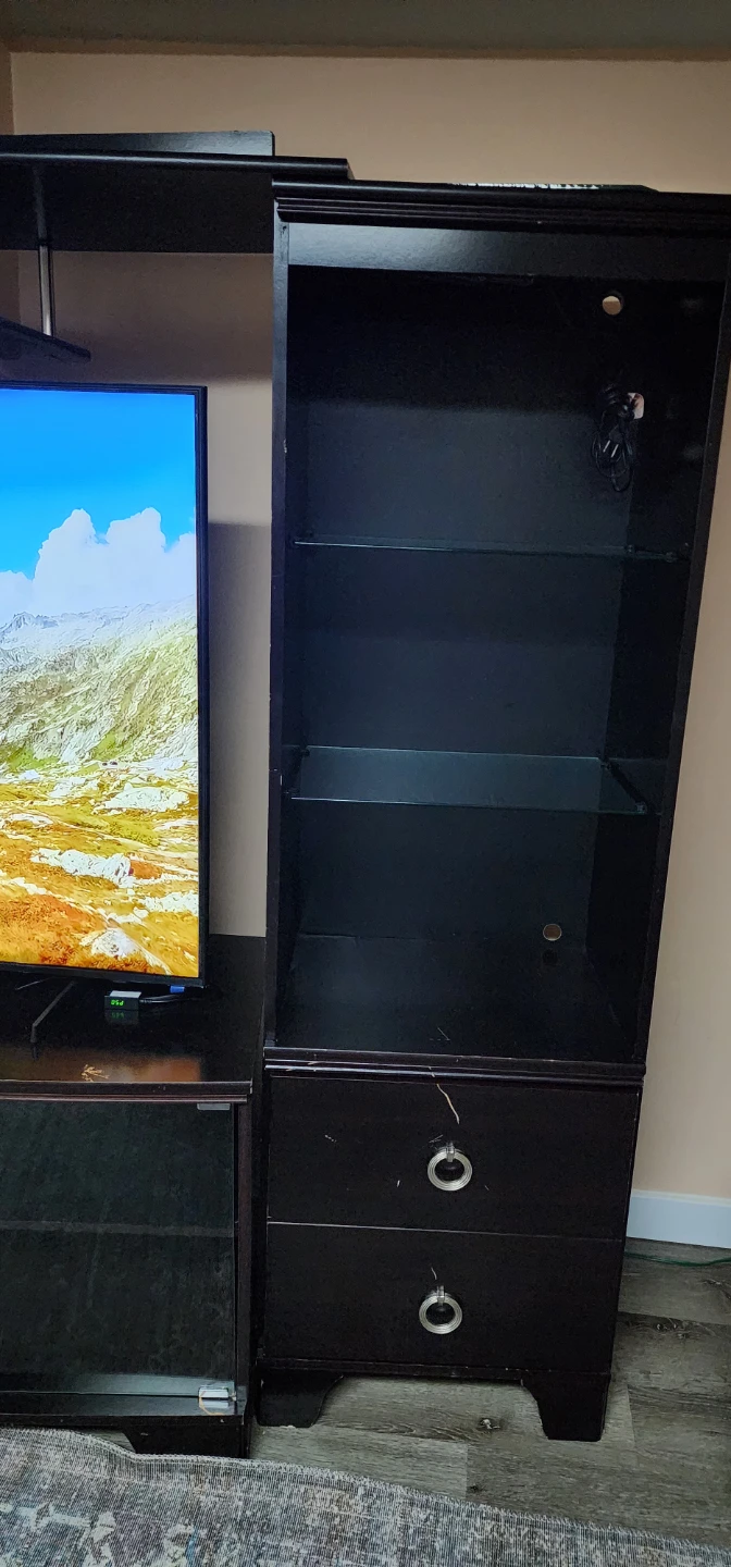 Large Entertainment Center / TV Wall Unit - Good Condition - photo 3