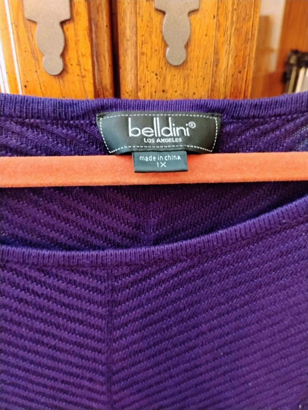 Bellini Purple Lace-Up Sleeve Sweater - photo 2