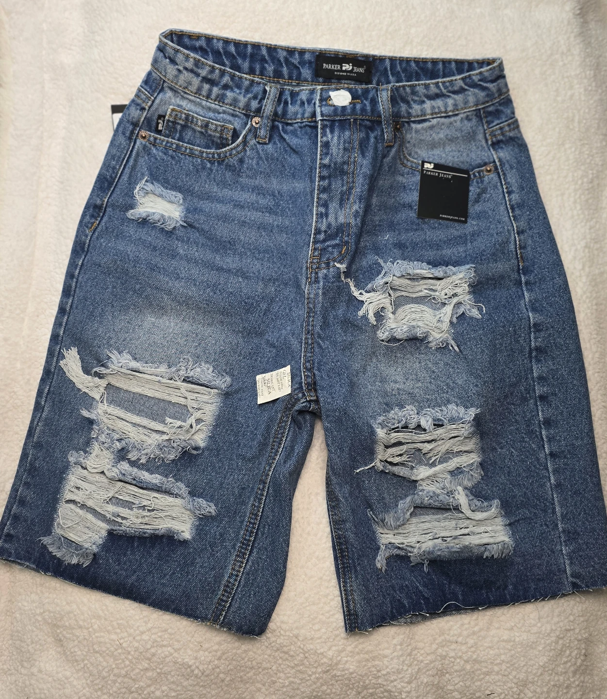 Parker Jeans Distressed Denim Shorts