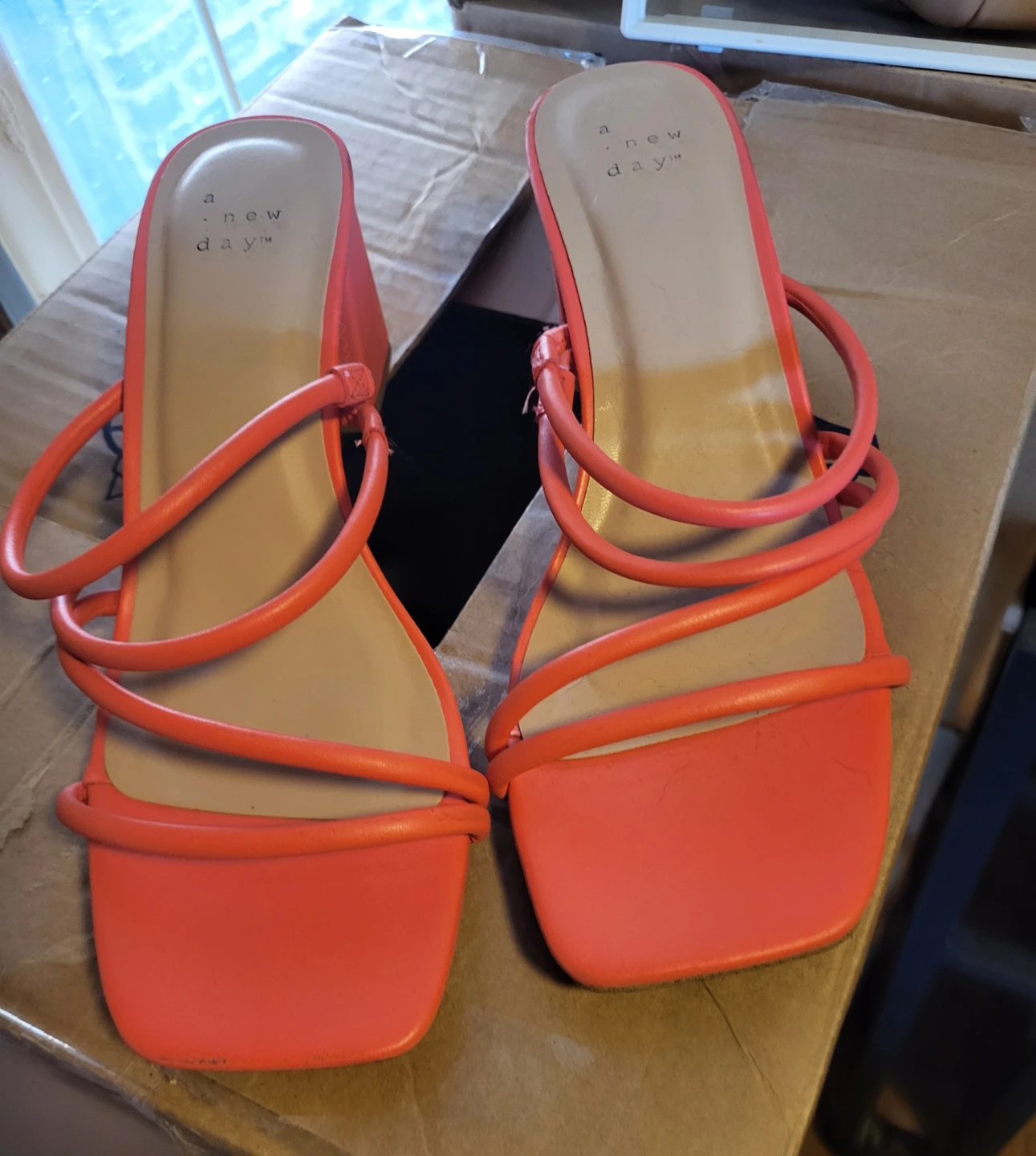 A New Day Orange Heeled Sandals - photo 2